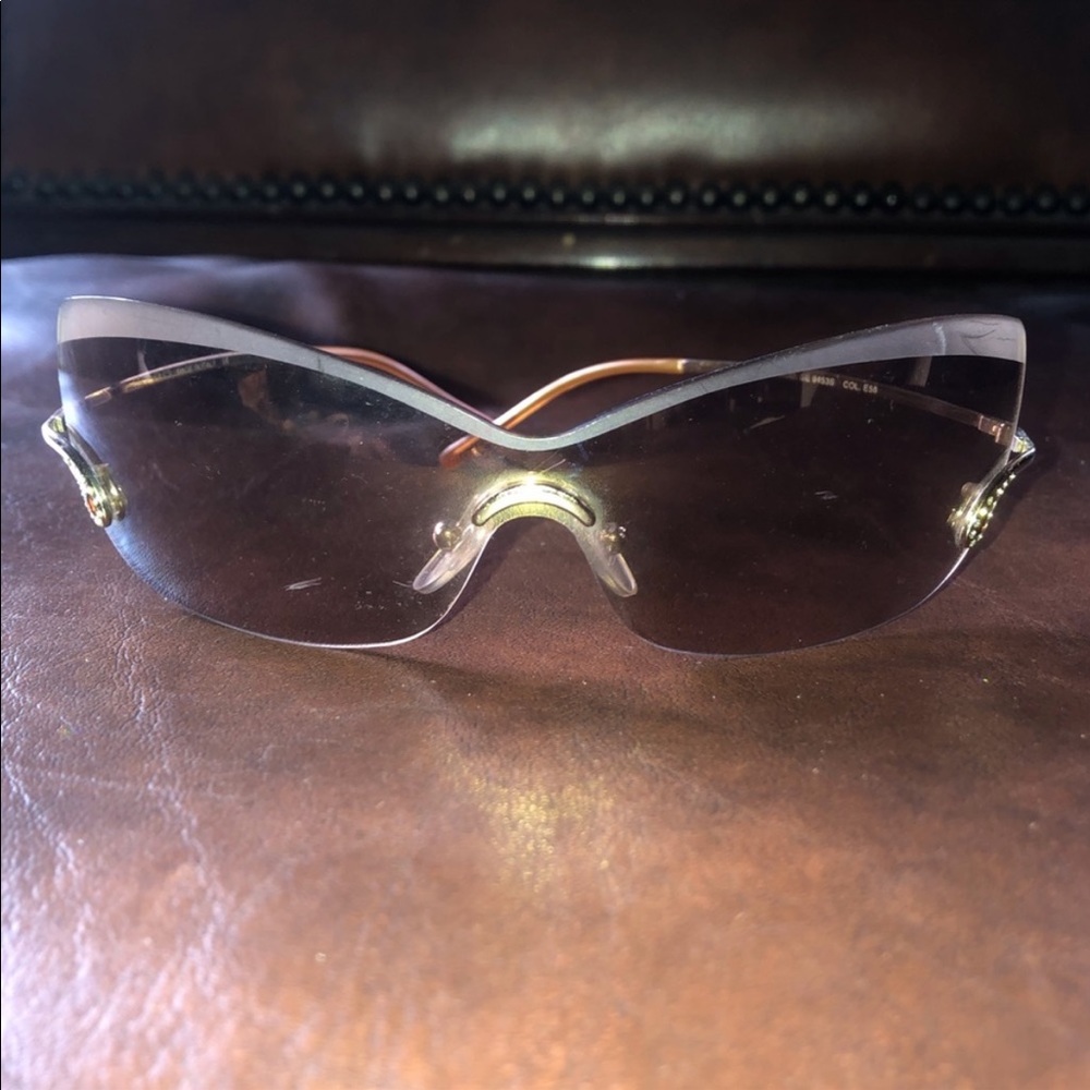ETRO] Signature Gold Brown Paisley cubic  Sunglass